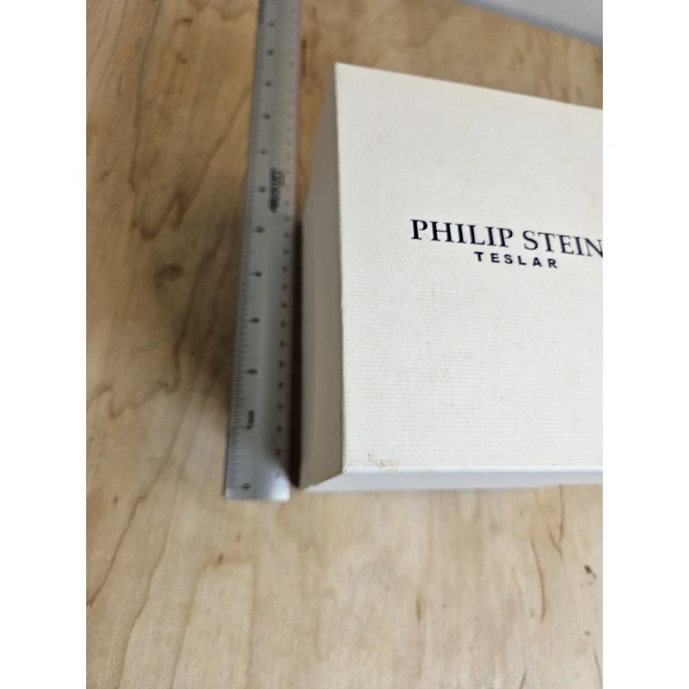 Philip Stein Teslar Watch Jewelry Presentation Box Case Manuals Pillow Empty